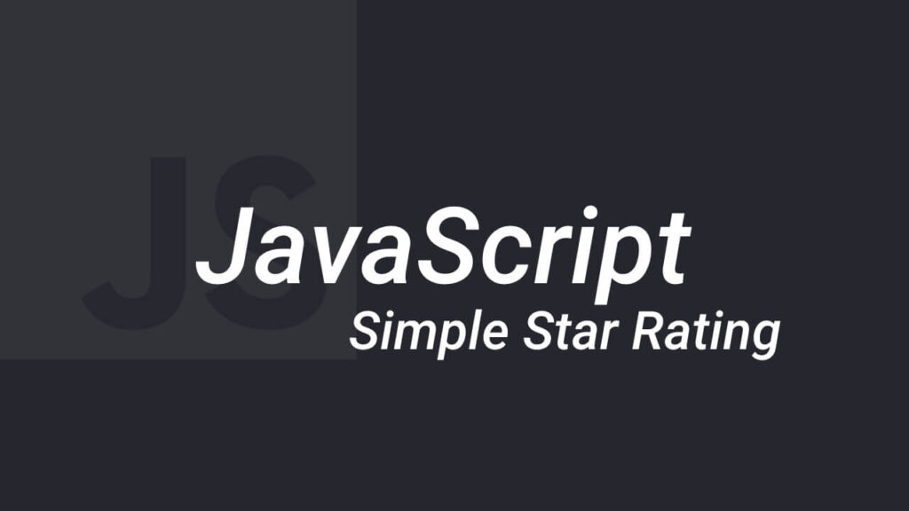 Simple Star Rating Using JS and Slice Method